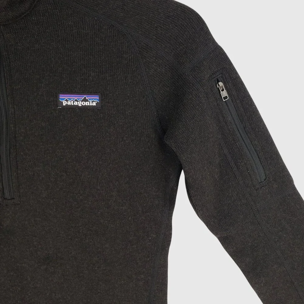 Patagonia Better Sweater 1/4 Zip Pullover Black Women's XS - Picture 3 of 9